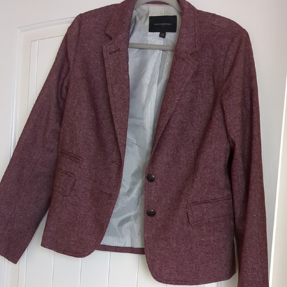 Banana Republic Burgundy Blazer
